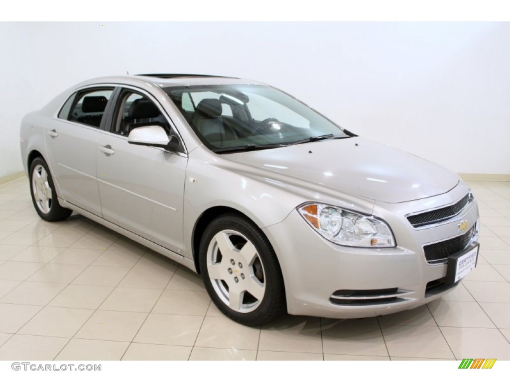 2008 Malibu LT Sedan - Silverstone Metallic / Ebony photo #1
