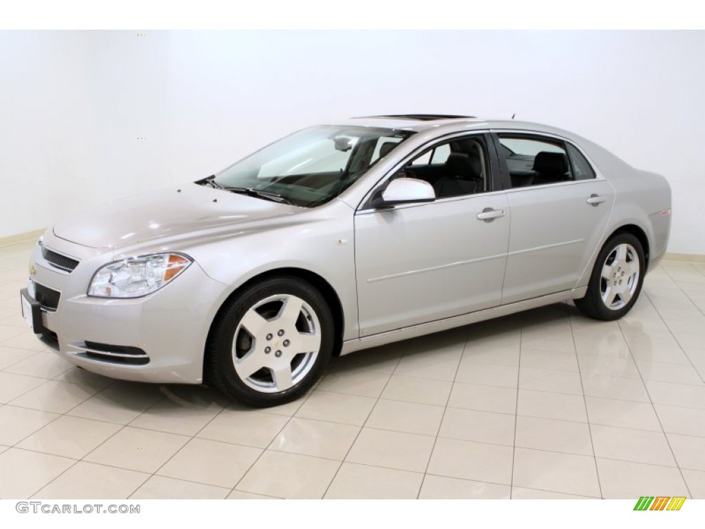 2008 Malibu LT Sedan - Silverstone Metallic / Ebony photo #3