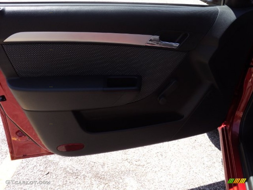 2010 Aveo LT Sedan - Sport Red / Charcoal photo #4