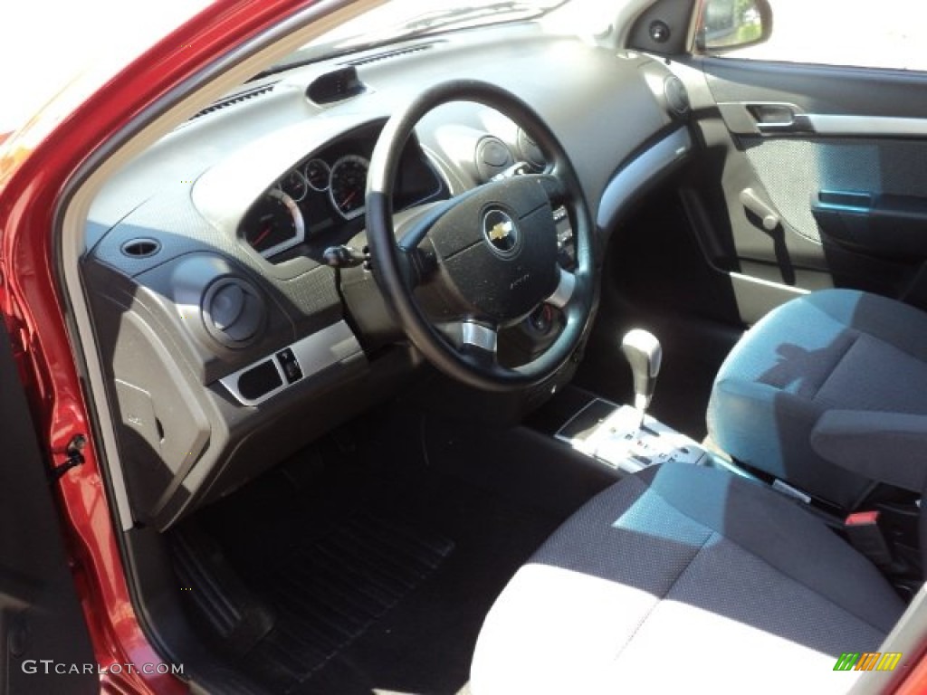2010 Aveo LT Sedan - Sport Red / Charcoal photo #5