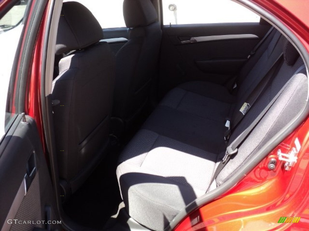 2010 Aveo LT Sedan - Sport Red / Charcoal photo #7