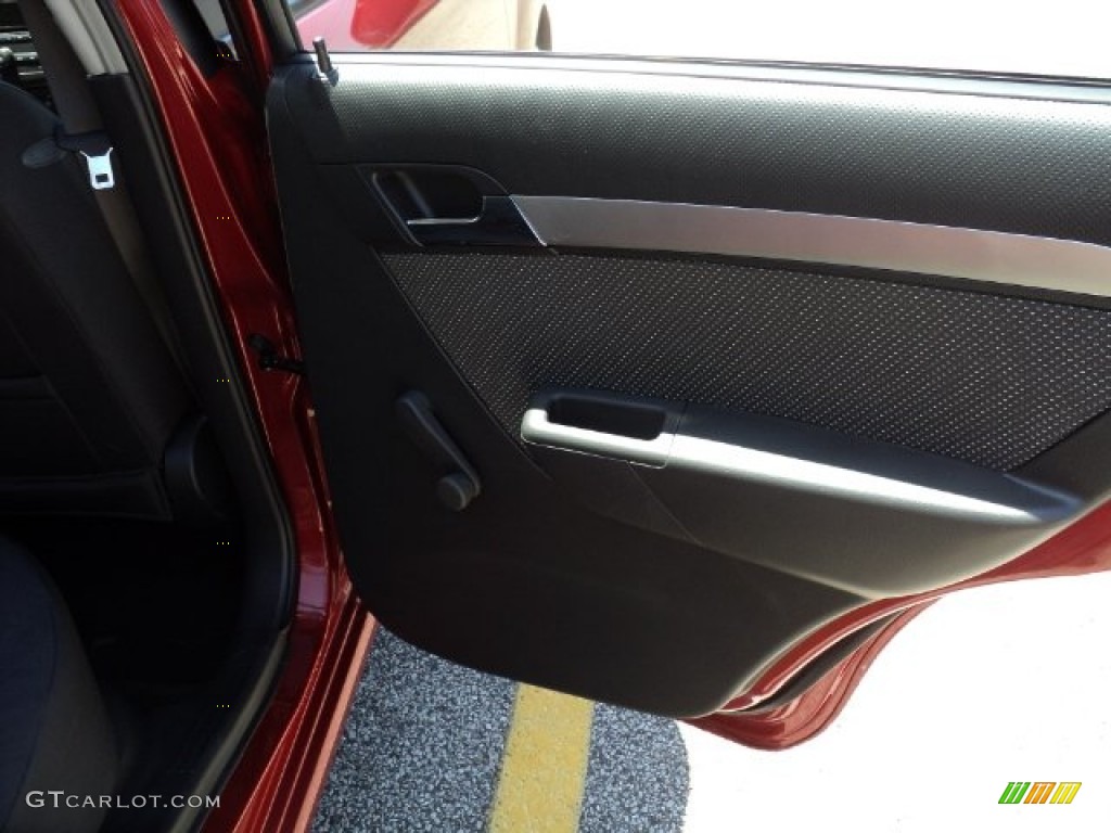 2010 Aveo LT Sedan - Sport Red / Charcoal photo #9