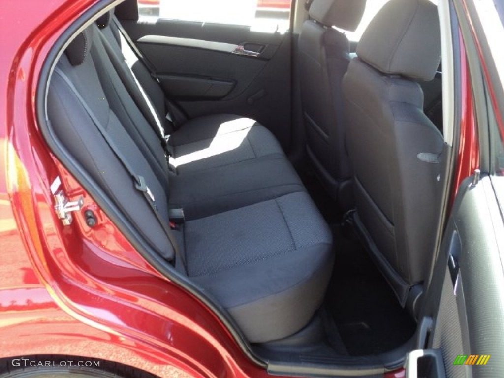 2010 Aveo LT Sedan - Sport Red / Charcoal photo #10