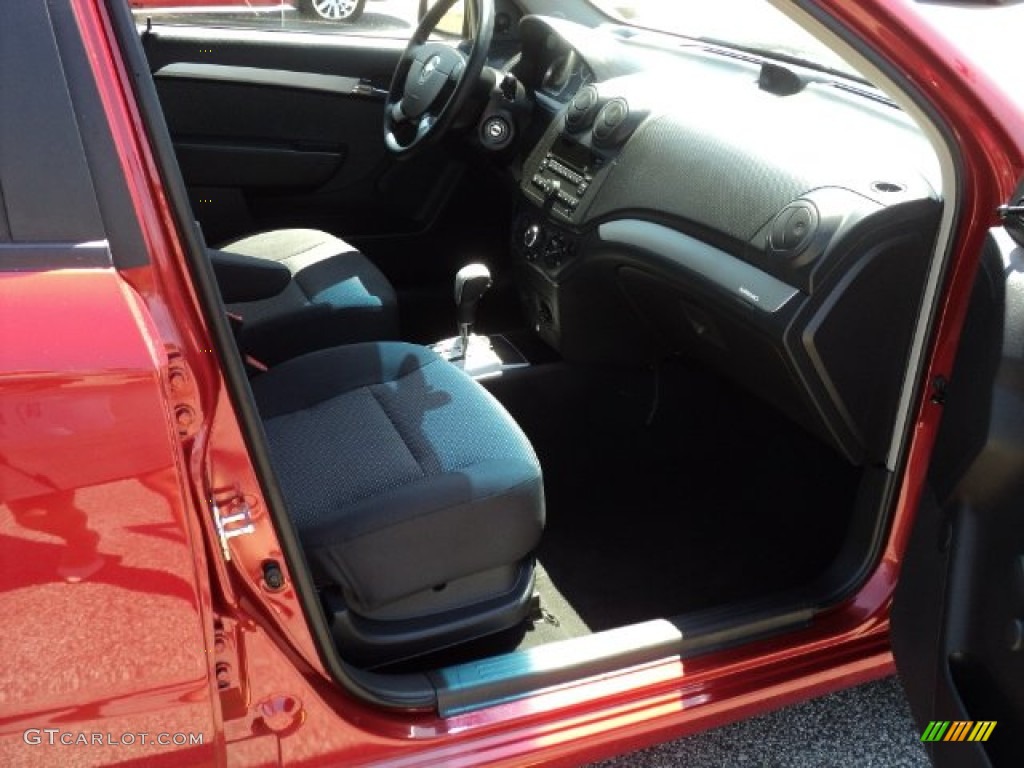 2010 Aveo LT Sedan - Sport Red / Charcoal photo #12