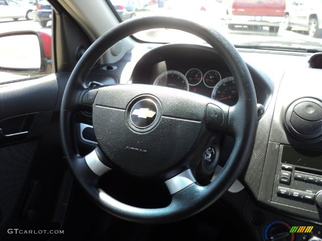 2010 Aveo LT Sedan - Sport Red / Charcoal photo #15