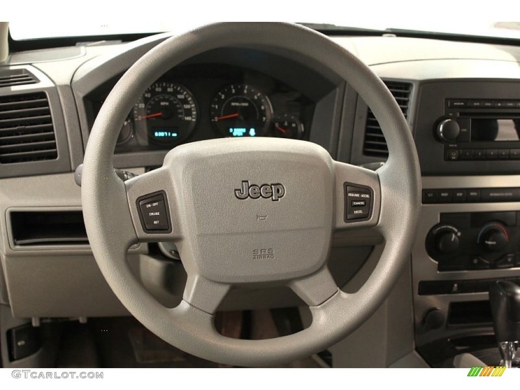 2006 Jeep Grand Cherokee Laredo 4x4 Medium Slate Gray Steering Wheel Photo #51299080