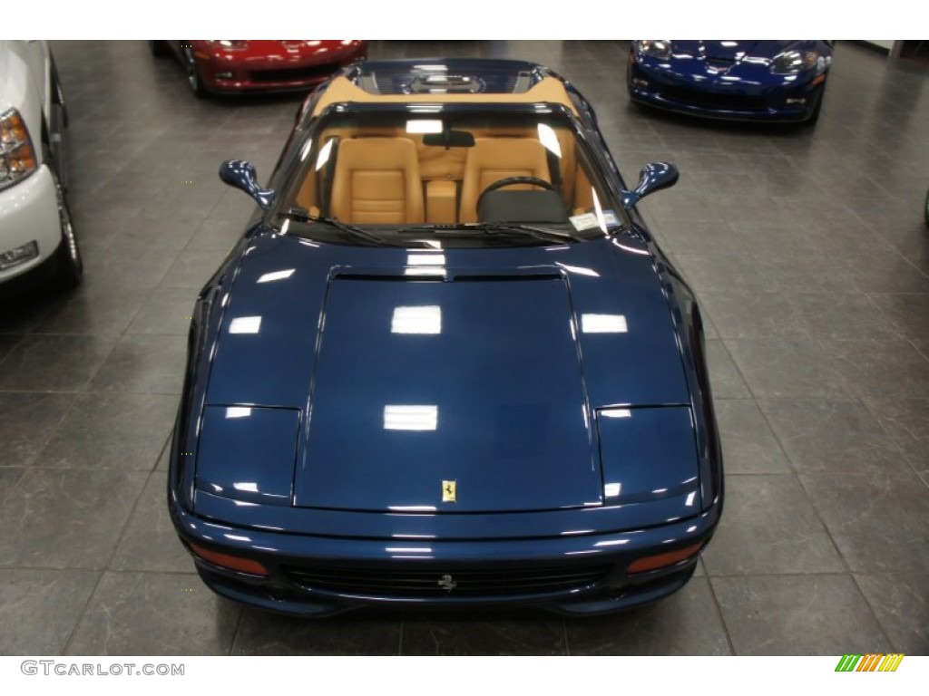 1995 F355 Spider - Blu Swaters Metallic (Dark Blue) / Tan photo #4