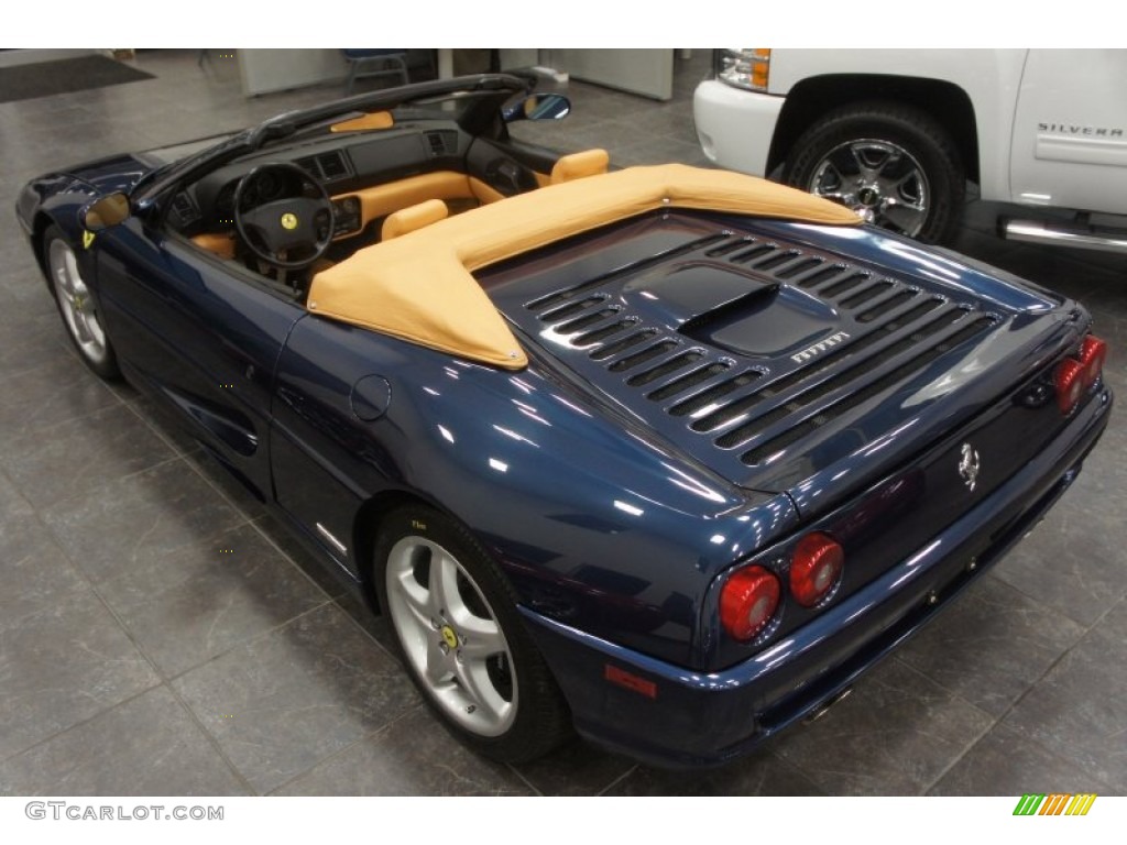 1995 F355 Spider - Blu Swaters Metallic (Dark Blue) / Tan photo #8