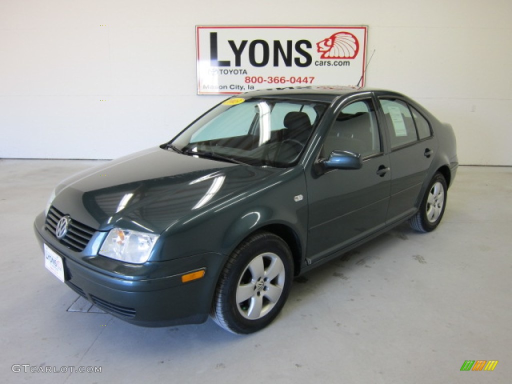 2003 Jetta GLS Sedan - Alaska Green Metallic / Black photo #1