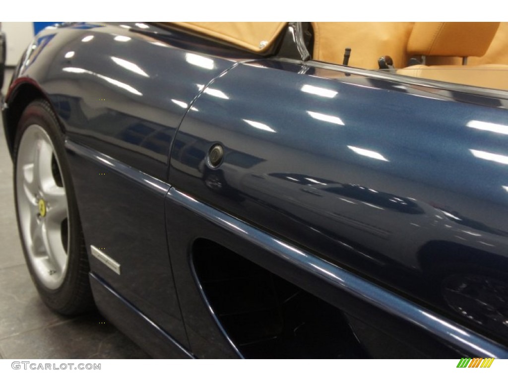 1995 F355 Spider - Blu Swaters Metallic (Dark Blue) / Tan photo #32