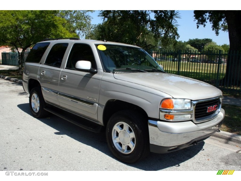 2004 Yukon SLT 4x4 - Silver Birch Metallic / Pewter/Dark Pewter photo #13
