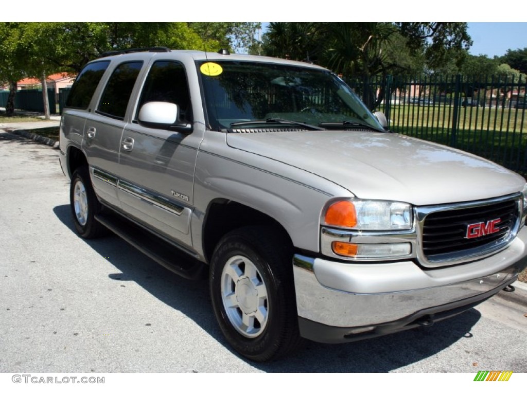 2004 Yukon SLT 4x4 - Silver Birch Metallic / Pewter/Dark Pewter photo #14