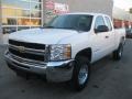 2009 Summit White Chevrolet Silverado 2500HD LT Extended Cab 4x4  photo #1