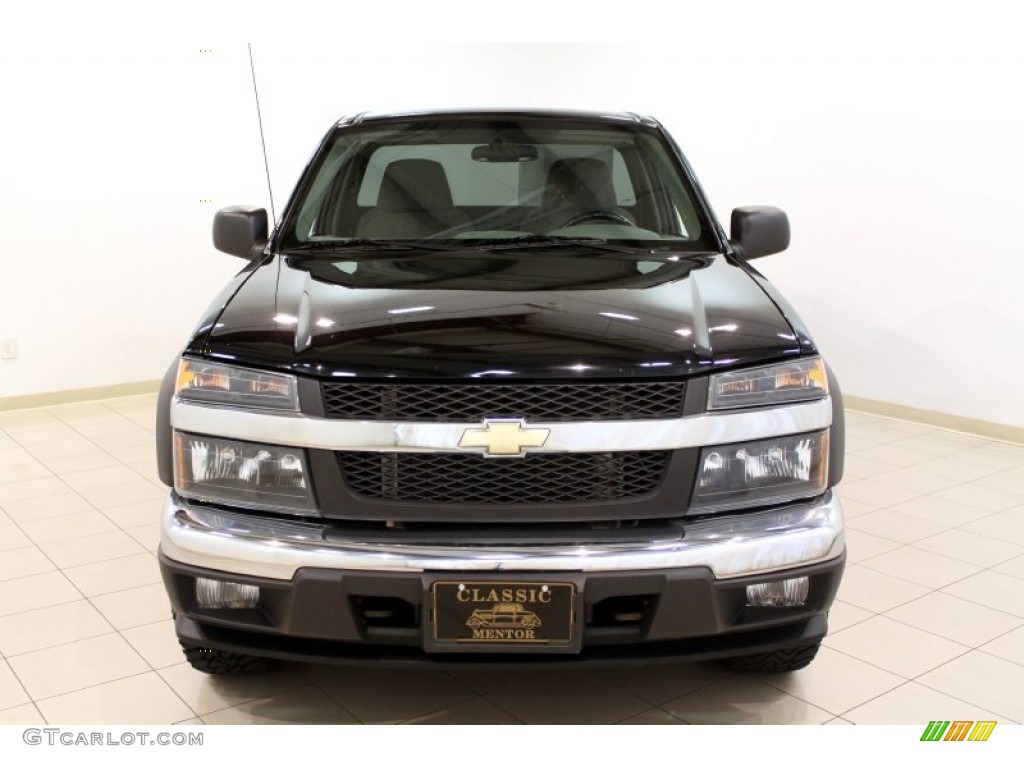 2005 Colorado Z71 Regular Cab 4x4 - Black / Sandstone photo #2