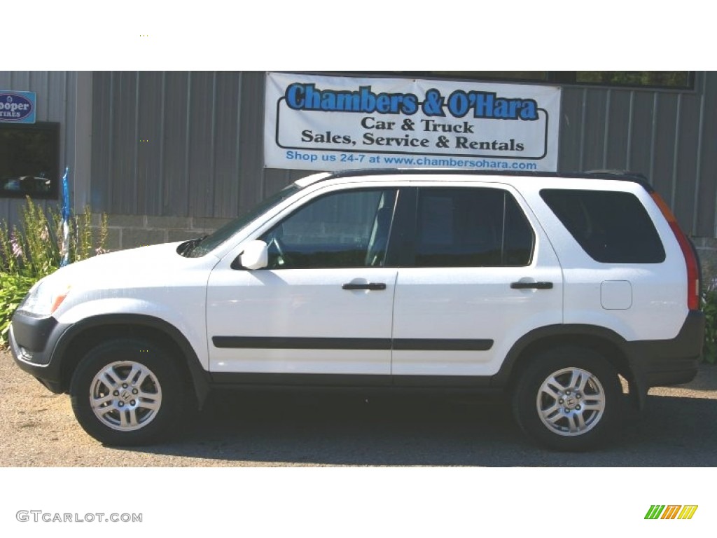 2003 CR-V EX 4WD - Taffeta White / Black photo #2