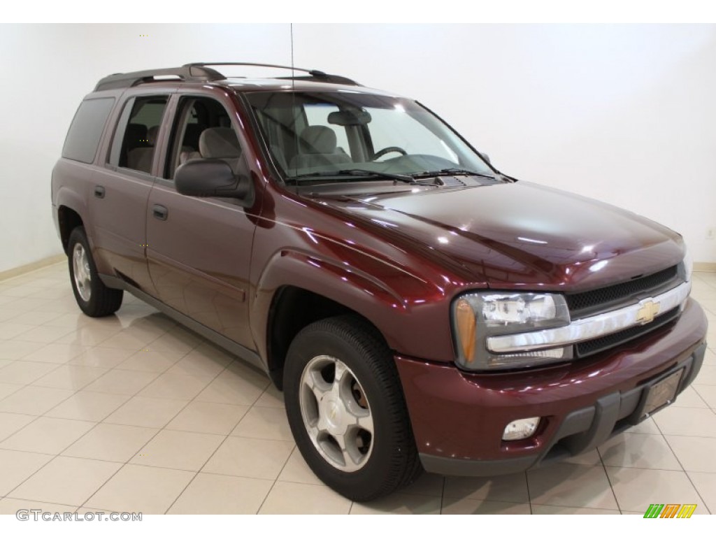 2006 TrailBlazer EXT LS 4x4 - Bordeaux Red Metallic / Light Gray photo #1