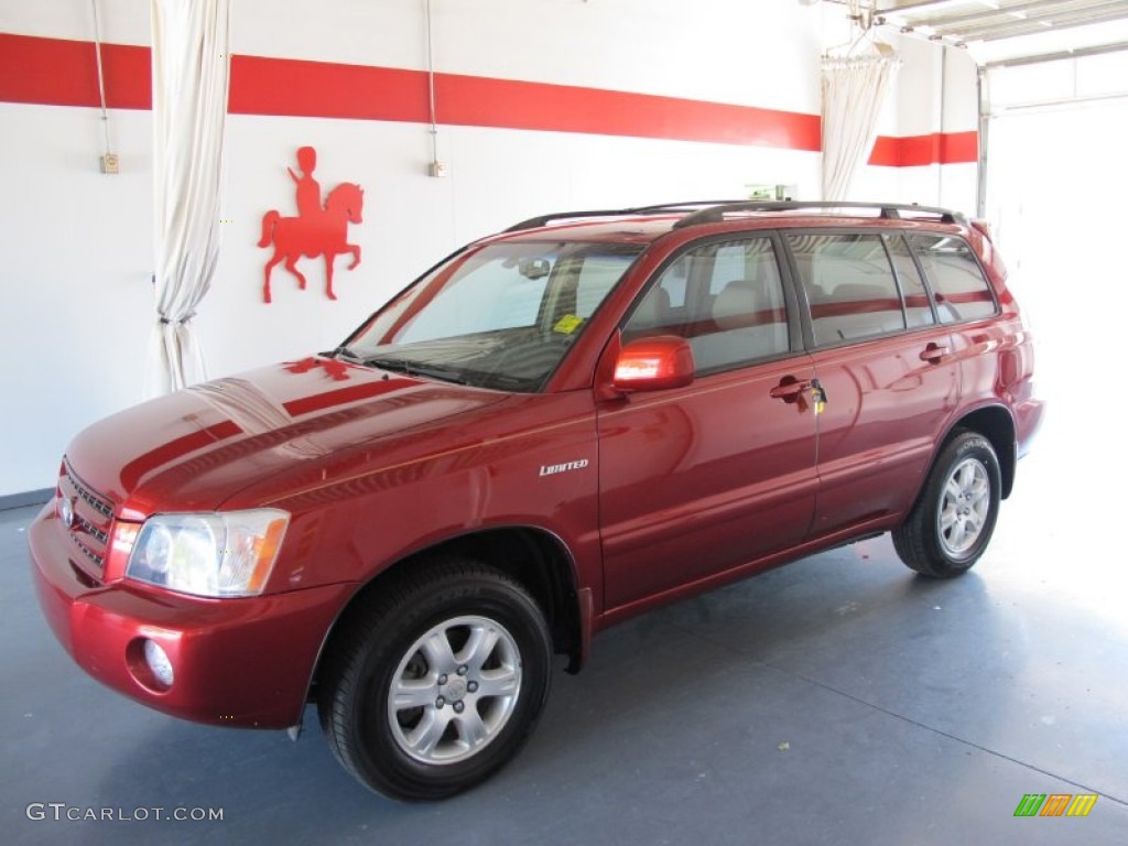 Sundown Red Pearl Toyota Highlander