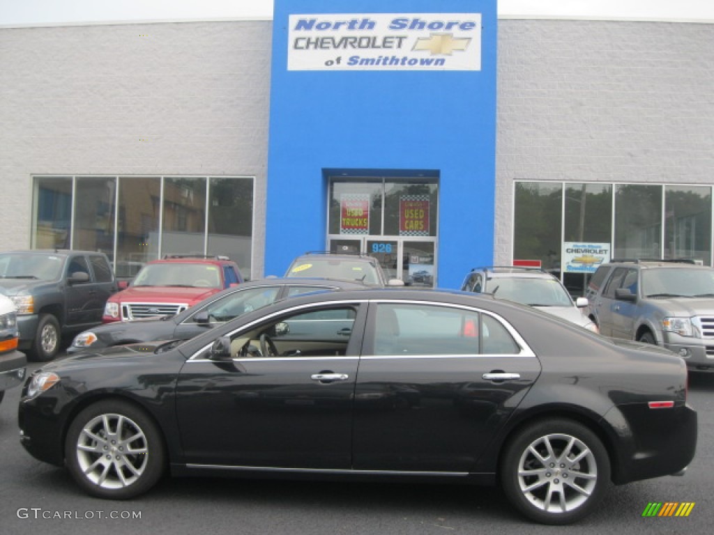 2011 Malibu LTZ - Black Granite Metallic / Cocoa/Cashmere photo #1