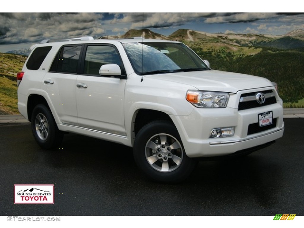 2011 4Runner SR5 4x4 - Blizzard White Pearl / Sand Beige photo #1