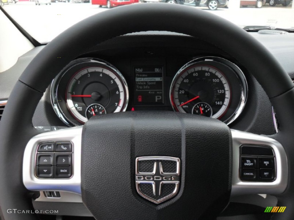2011 Dodge Durango Heat 4x4 Black Steering Wheel Photo #51308015