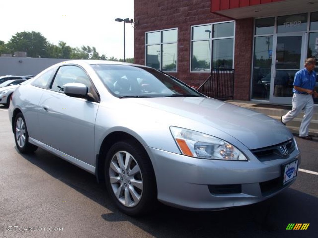 2006 Accord EX V6 Coupe - Alabaster Silver Metallic / Gray photo #2