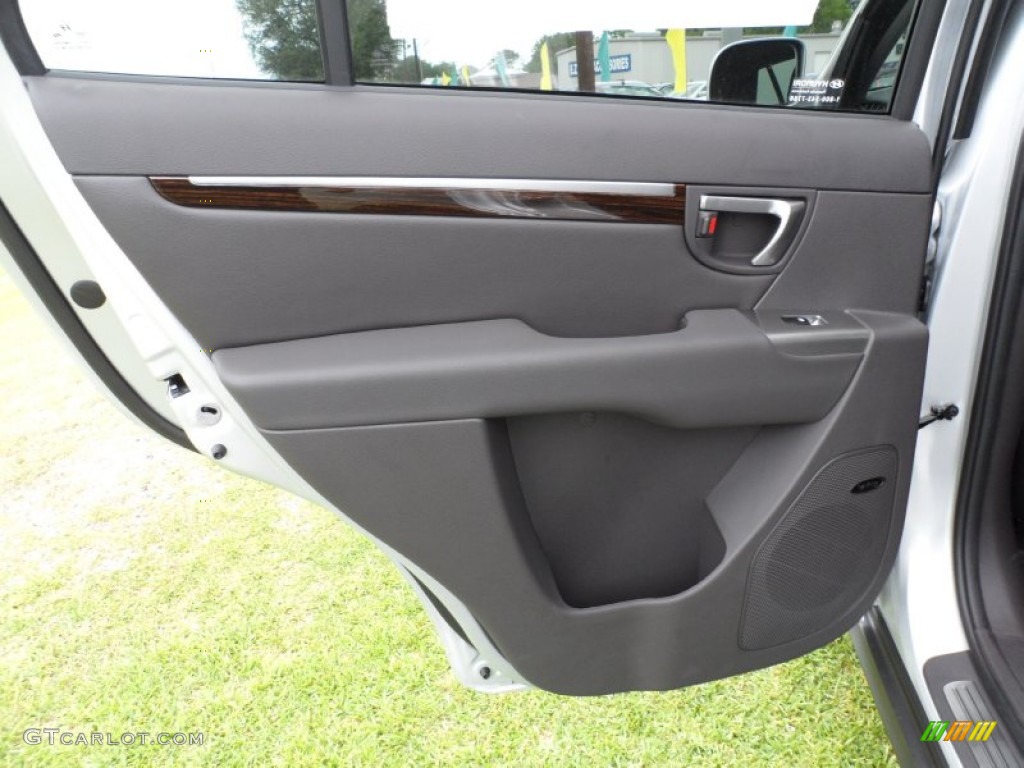 2011 Hyundai Santa Fe Limited AWD Cocoa Black Door Panel Photo #51311173