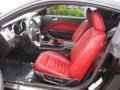 Black/Red 2008 Ford Mustang GT Premium Coupe Interior Color