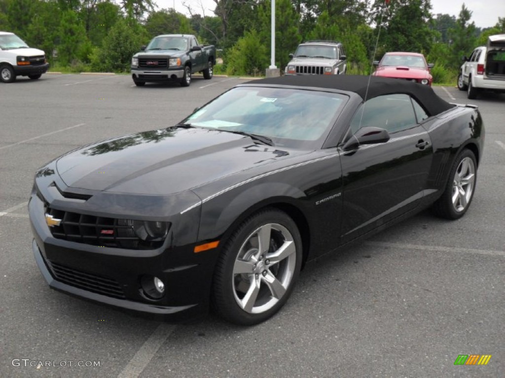 2011 Camaro SS/RS Convertible - Black / Black photo #1