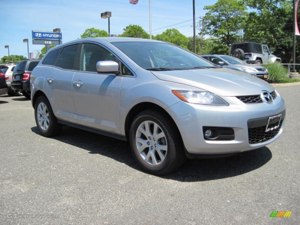 2008 CX-7 Grand Touring AWD - True Silver Metallic / Black photo #4