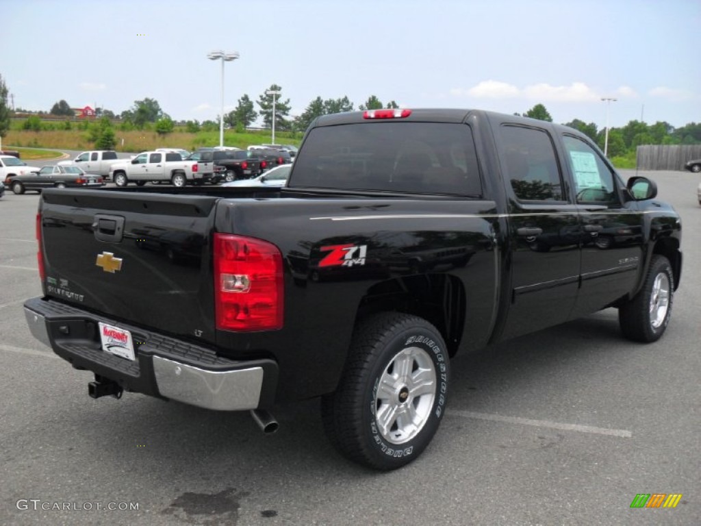 2011 Silverado 1500 LT Crew Cab 4x4 - Black / Light Cashmere/Ebony photo #4