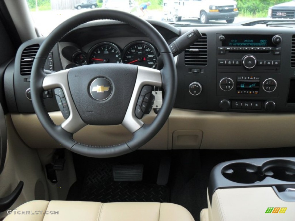 2011 Silverado 1500 LT Crew Cab 4x4 - Black / Light Cashmere/Ebony photo #15