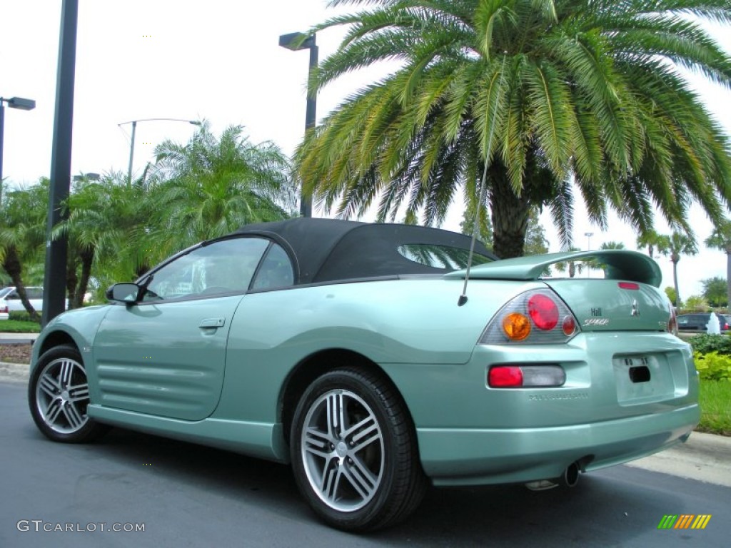 2003 Eclipse Spyder GTS - Alloy Green Pearl / Sand Blast photo #8