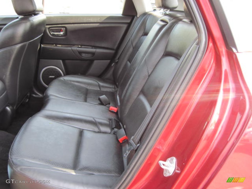 Black Interior 2009 Mazda MAZDA3 s Grand Touring Hatchback Photo #51314704