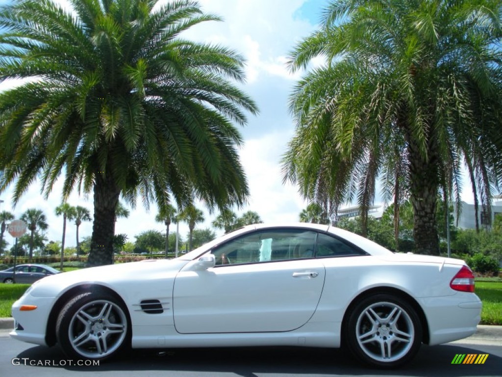 2008 SL 550 Roadster - Alabaster White / Stone photo #1