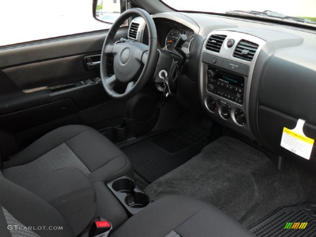Ebony Interior 2012 Chevrolet Colorado LT Crew Cab Photo #51316078