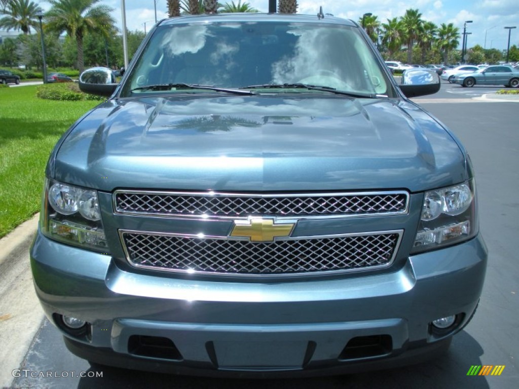 2008 Tahoe LTZ - Blue Granite Metallic / Light Titanium/Dark Titanium photo #3