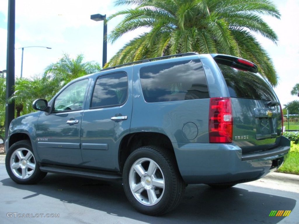 2008 Tahoe LTZ - Blue Granite Metallic / Light Titanium/Dark Titanium photo #8