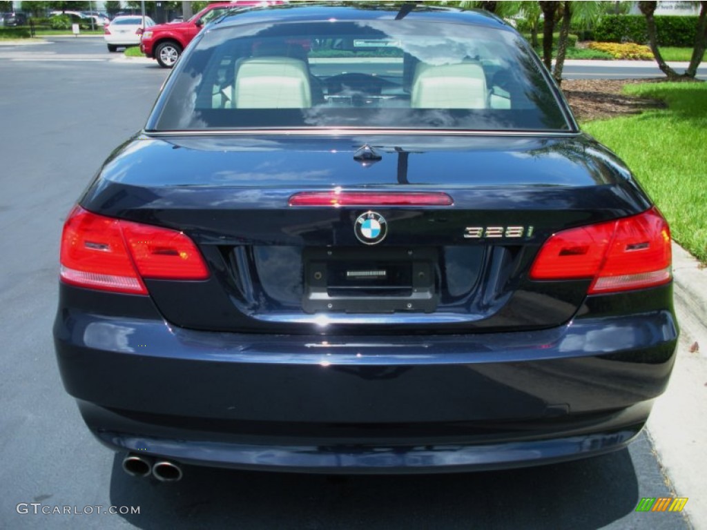 2009 3 Series 328i Convertible - Monaco Blue Metallic / Cream Beige Dakota Leather photo #7