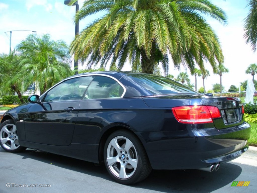 2009 3 Series 328i Convertible - Monaco Blue Metallic / Cream Beige Dakota Leather photo #8