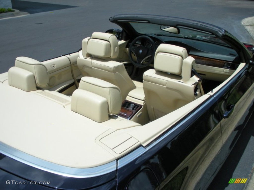 Cream Beige Dakota Leather Interior 2009 BMW 3 Series 328i Convertible Photo #51318355