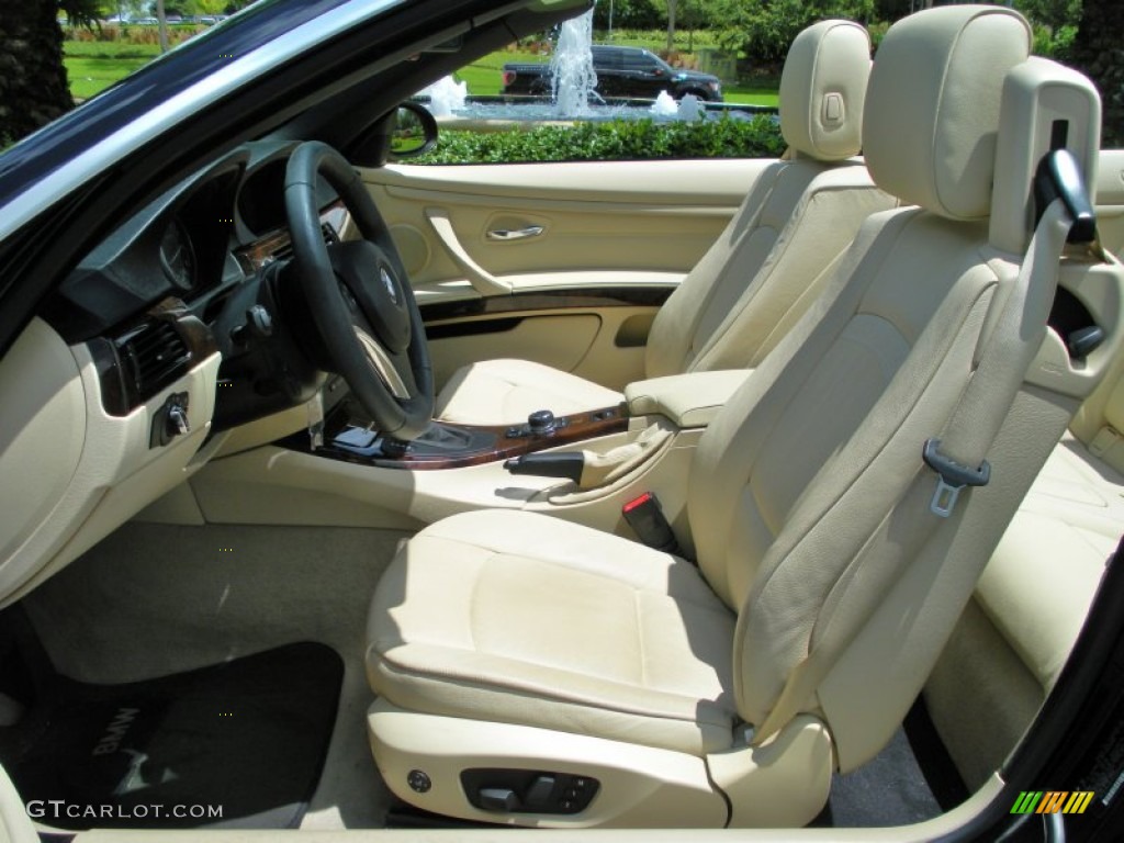 Cream Beige Dakota Leather Interior 2009 BMW 3 Series 328i Convertible Photo #51318430