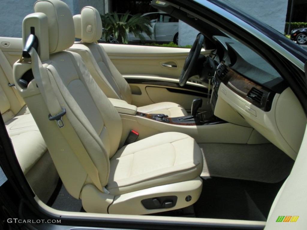 Cream Beige Dakota Leather Interior 2009 BMW 3 Series 328i Convertible Photo #51318475