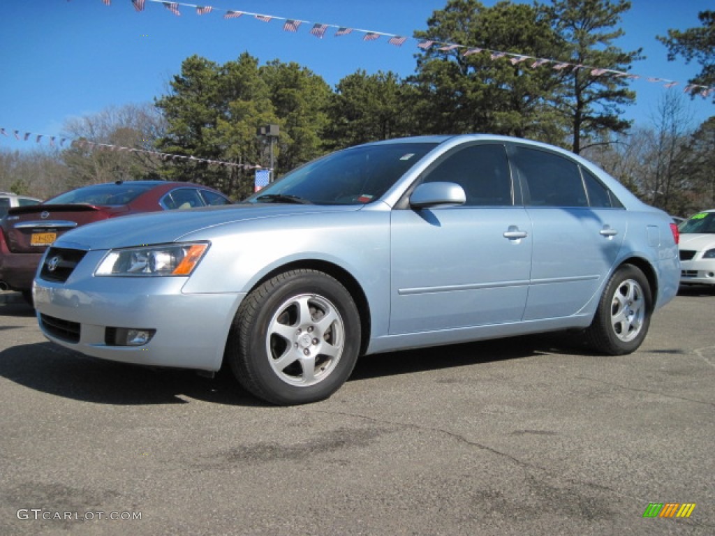 2006 Sonata GLS V6 - Silver Blue Metallic / Gray photo #1