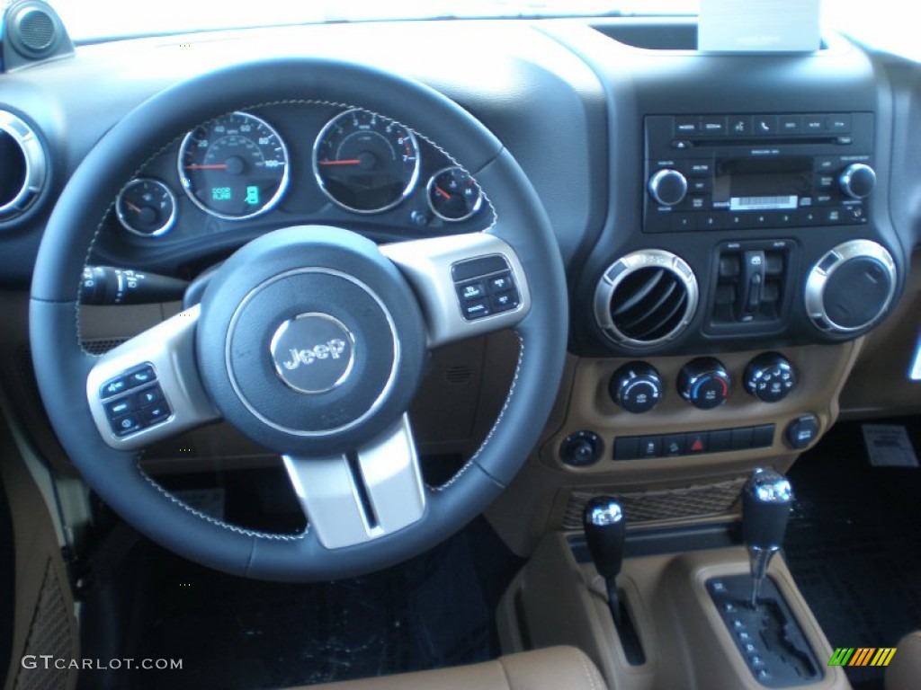 2011 Wrangler Unlimited Mojave 4x4 - Sahara Tan / Black/Dark Saddle photo #3