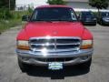 2002 Flame Red Dodge Dakota SLT Quad Cab 4x4  photo #2