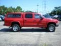 Flame Red 2002 Dodge Dakota SLT Quad Cab 4x4 Exterior