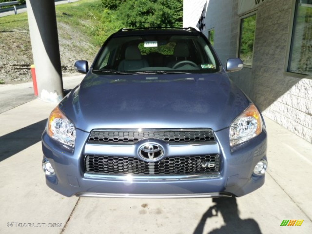 2011 RAV4 V6 Limited 4WD - Pacific Blue Metallic / Sand Beige photo #6