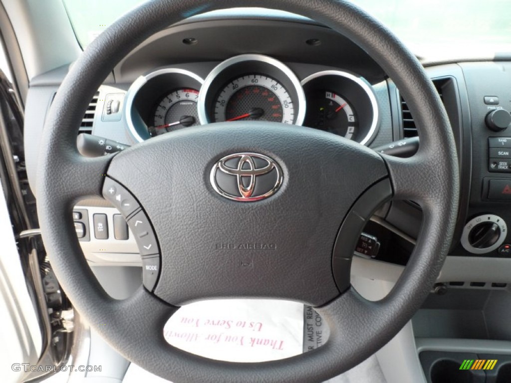 2011 Toyota Tacoma Access Cab Graphite Gray Steering Wheel Photo #51320770