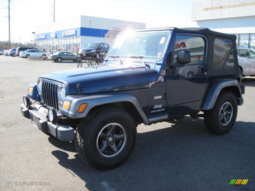 2004 Wrangler X 4x4 - Patriot Blue Pearl / Dark Slate Gray photo #1