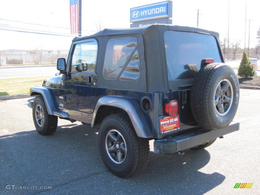 2004 Wrangler X 4x4 - Patriot Blue Pearl / Dark Slate Gray photo #2